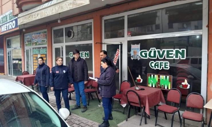 Iğdır'da Zabıta Denetimleri Kahvehanelerde