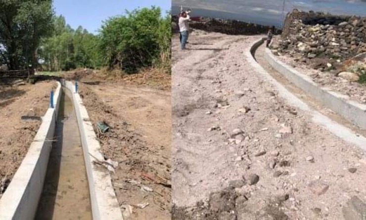 Iğdır İl Özel İdaresi'nin 2023-2024 faaliyetleri: Toprak Kanallarının Beton Kanala Dönüştürülmesi