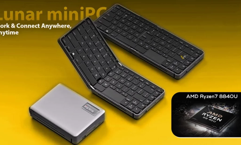 Katlanabilir, Mini PC'yi Klavyenin İçine Yerleştiren Cihaz Kickstarter'da Global Olarak Tanıtılıyor