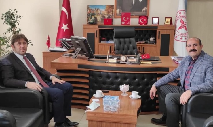 Iğdır’ın Aralık İlçesi Gençlik ve Spor İlçe Müdürü Şahin Yıldız'dan Selahattin Karagöz’e Ziyaret