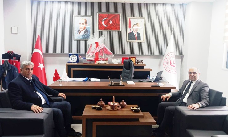 AK Parti Aralık İlçe Başkanı Paşa Şeyran’dan Aile ve Sosyal Hizmetler İl Müdürü Selçuk Akgül’e Ziyaret